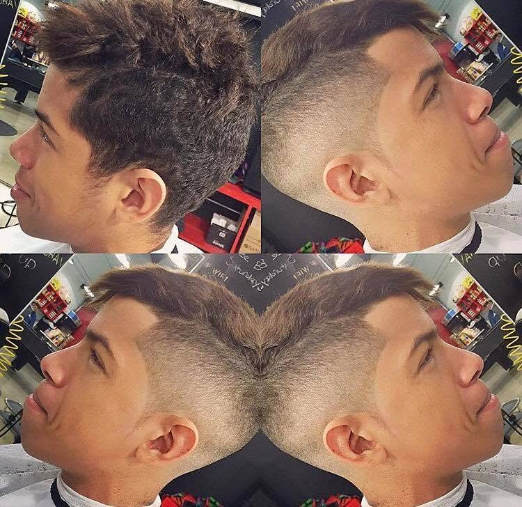Textured top with high fade — client work